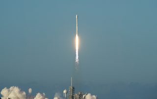 Inmarsat's I5-F4 communications satellite is launched at the Kennedy Space Center.